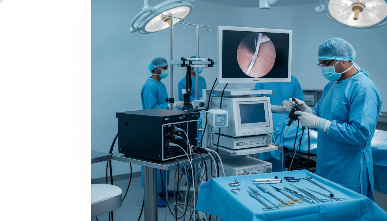 Endoscopic spine equipment