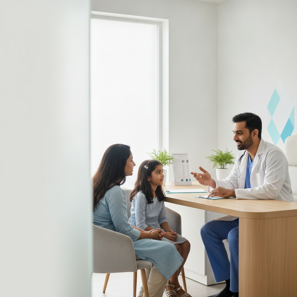 Doctor consulting with a patient
