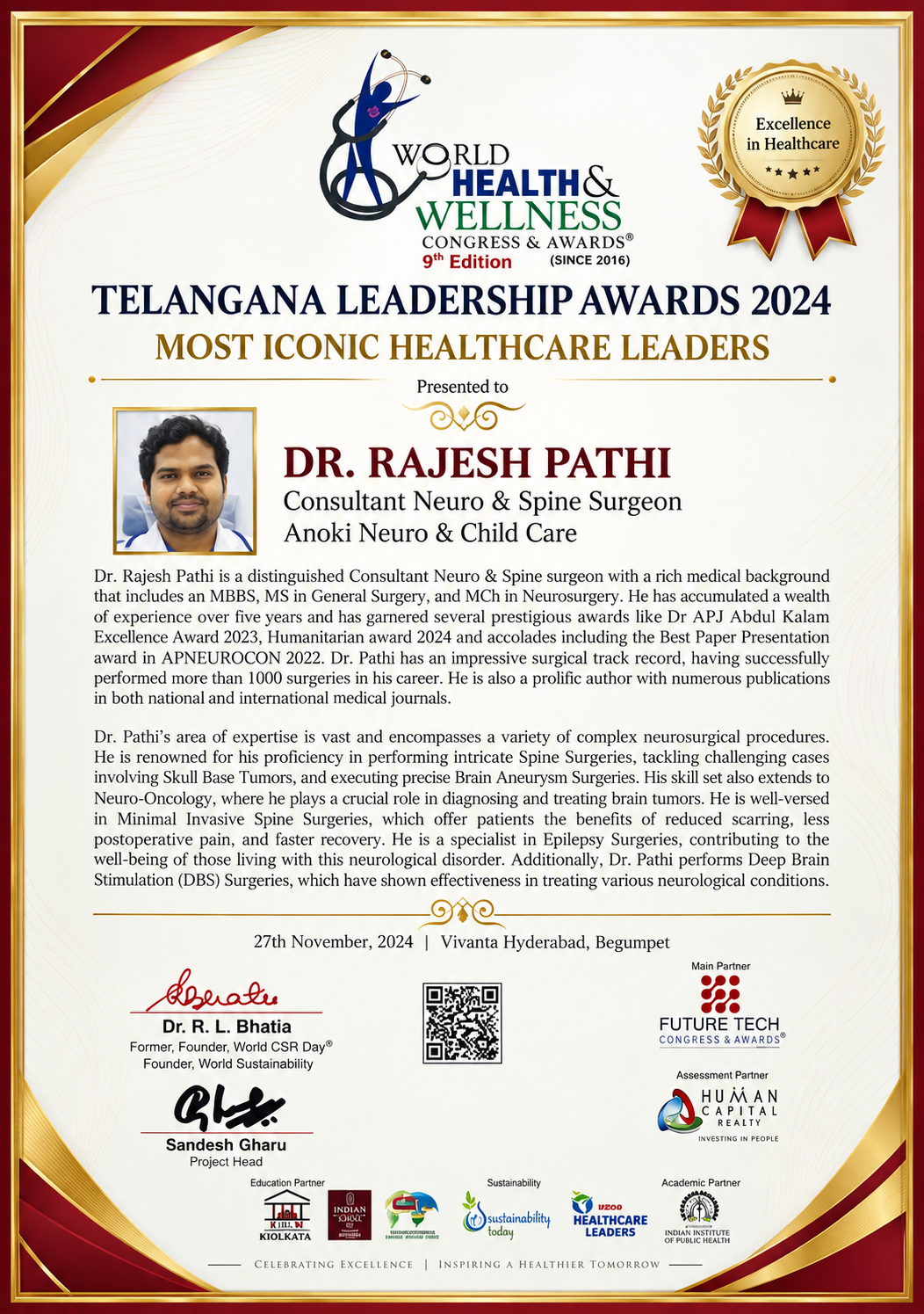 Telangana Leadership Award